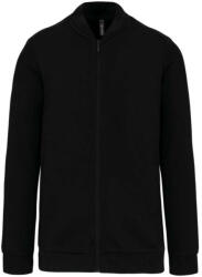 Kariban Uniszex vastag cpzáros pulóver, Kariban KA4002, Black-4XL (ka4002bl-4xl)