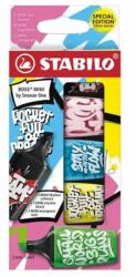 STABILO Textmarker Stabilo Boss mini by Snooze One, 5 culori/set, etui carton (SW07053010)