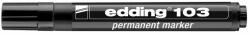 edding Marker Edding 103 permanent, varf rotund 1.5-3mm, negru (ED103001)