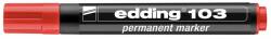 edding Marker Edding 103 permanent, varf rotund 1.5-3mm, rosu (ED103002) - birotica-asp