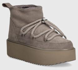 Inuikii velúr hócipő Classic Low Platform szürke, 75204-004 - szürke Női 41
