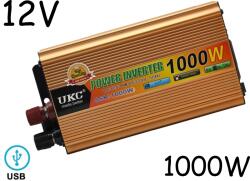 UKC Инвертор на напрежение ukc ssk-1000w 12v - 220v 1000w (1637)