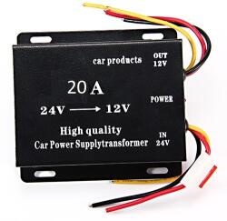 Foxgood Трансформатор конвертор на напрежение от 24 V на 12 V , DC20-30 20А (1436-20a)