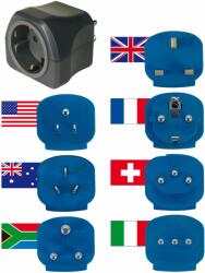 Brennenstuhl Set Adaptor pentru priza Brennenstuhl 7 in1, Universal peste 150 de tari (1508160) - Technodepo
