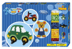 Hama BAIETI 02 - 900 margele MAXI in cutie de cadou MARE (8715)