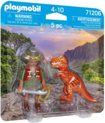 Playmobil Set 2 figurine - Bandit cu T-Rex (PM71206)