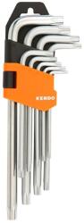 Kendo furatos TORX kulcs készlet hosszú 9r. T10-T50 CrV No. 20742 (20742)