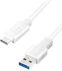 LogiLink CU0172 USB 3.2 Gen1 Type-C kábel, C/M-USB-A/M, fehér, 0, 15 m (CU0172)