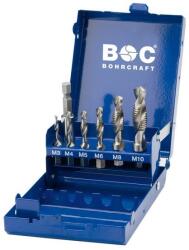 Bohrcraft metrikus kombinált gépi menetfúró készlet HSS-G 7r. M3-M10 MB7 (030301-0062) - szerszamplusz
