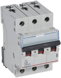 Legrand kismegszakító 3P C 8A 6kA TX3 (403542) (403542)