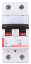 Legrand kismegszakító 2P C 10A 6kA TX3 (403526) (403526)
