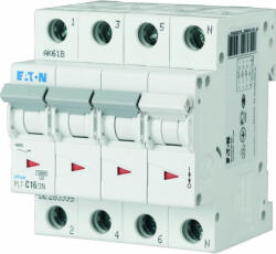 Eaton Kismegszakító 3P+N B 10A 10kA PL7-B10/3N (263983) (263983)
