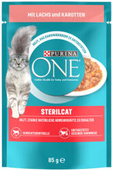 ONE 26x85g PURINA ONE SterilCat lazac & sárgarépa nedves macskatáp - zooplus - 8 072 Ft