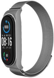  Fém szíj XIAOMI Mi Band 5 / 6 ezüst (02)