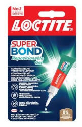  Pillanatragasztó 3g Loctite Super Bond Repositionable gél - tobuy