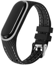  Elastomer szíj LIFESTYLE XIAOMI Mi Band 7-hez fekete (03)