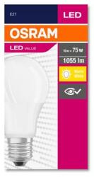 OSRAM LED izzó, E27, gömb, A60, 10W, 1055lm, 2700K (MF), OSRAM Value (OLEDE2706) - iroda24