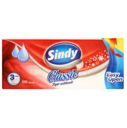  Papírzsebkendő 3 rétegű 100 db/csomag Sindy Classic - tobuy