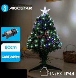Aigostar - LED външна коледна елха LED/3, 6W/230V 90 cm IP44 студено бяло (AI1226)