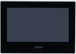 Dahua IP video kaputelefon (beltéri egység, WiFi, 7" touch screen, 1024x600, PoE, SD, I/O, H. 265, fekete) (VTH2621G-WP) (VTH2621G-WP)