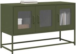 vidaXL olívazöld hidegen hengerelt acél TV-szekrény 100, 5x39x60, 5 cm (853342)