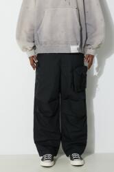 Maharishi pantaloni M. A. L. I. C. E. M51 Cargo Pants Cotton Hemp Twill 28 barbati, culoarea negru, cu fason cargo, 5051. BLACK PPYH-SPM0SO_99X (5051.BLACK)