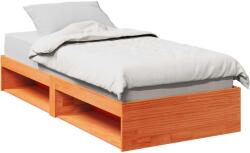 vidaXL kanapéágy ágy matrac viaszbarna 100x200 cm tömör fa fenyőfa (859240) - vidaxl