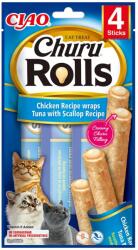 Inaba Foods Churu Rolls Recompense pentru Pisici cu Pui Ton si Scoici - shop4pet