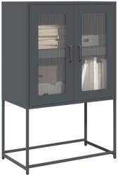 vidaXL Highboard antracit 68x39x107 cm Acél (853376) - vidaxl