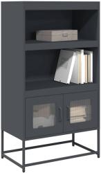 vidaXL Highboard antracit 68x39x123 cm Acél (853370) - vidaxl