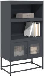 vidaXL Highboard antracit 68x39x123 cm Acél (853370)