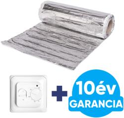 WENTOREX U-HEAT Alu-Mat elektromos fűtőszőnyeg 12 m2 / 1800 Watt + manuális termosztát / padlófűtés szett (AFHM-12-M)