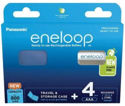 Panasonic Panasonic Eneloop BK-4MCDEC4BE AAA 800mAh mikro ceruza akku 4db/csomag (BK4MCDEC4BE) - nyomtassingyen