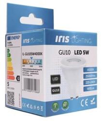 Iris Lighting GU105W4000K 5W 400lm 4000K GU10 LED fényforrás (IL-GU105W4000K) - nyomtassingyen