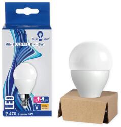 BLUE LIGHT Led 5W E14 gömb 470lm 2700k Blue Light - nyomtassingyen