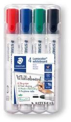 STAEDTLER Táblamarker készlet, 2 mm, kúpos, STAEDTLER "Lumocolor 351", 4 különböző szín (351 WP4) - nyomtassingyen