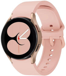 Samsung Galaxy Watch 4 / 5 / 5 Pro / 6 / 7 / FE (40 / 44 / 45mm) / Watch 4 Classic / 6 Classic (42 / 43 / 46mm), szilikon pótszíj, állítható, TP IconBand, rózsaszín