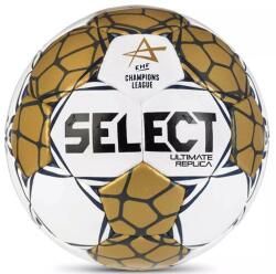 Select Minge handbal Select Ultimate Replica EHF Liga Campionilor V24 alb/auriu, mărimea 0 (356362)