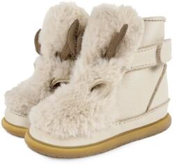 Donsje gyerek télicipő velúrból Roumi Shoes Reindeer bézs, 1500904 - bézs 22