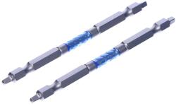 SK11 kétvégű torziós csavarhúzó bitkészlet, vékony - 2 db - SQ2 - 110 mm