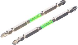 SK11 kétvégű torziós csavarhúzó bitkészlet - 2 db - PH2 - 110 mm