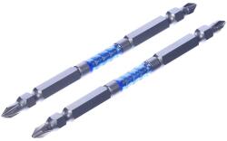 SK11 Super Ashura kétvégű torziós csavarhúzó bitkészlet, vékony - 2 db - PH1 - 110 mm