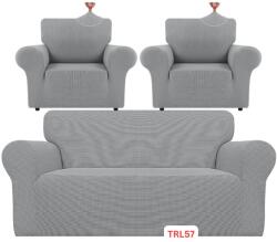 DELFIN Huse Elastice Pt Canapea si 2 Fotolii, Lycra, Cod TRL57
