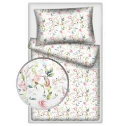 Polášek Holešov Pamut ágynemű virágos kolibri fehér ágynemű méretek 140x200