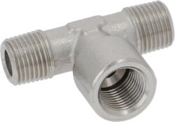 PAVONI T Csatlakozó ø 1/8'm-1/8'm-1/8'f Nikkel