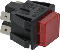 CIMBALI Piros Bipoláris Nyomógomb 16a 250v