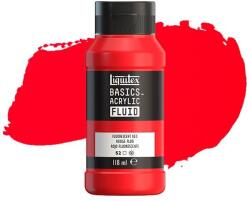 Liquitex Basics Fluid akrilfesték, 118 ml - 983, fluorescent red