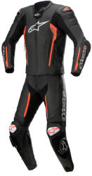  Alpinestars bőrruha MISSILE V2 2 részes - Black/Red Fluo