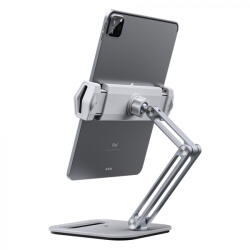 OBRALIX Suport tableta, iPad, monitor, profesional, unghi reglabil, pliabil, aluminiu, argintiu, obralix (P034-013-1)