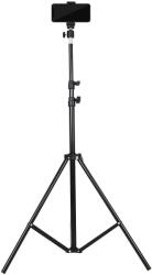 OBRALIX Trepied Foto Telescopic, Pentru Telefon Camera Foto, Telecomanda Bluetooth, H68-210cm, Husa, Aluminiu, obralix (P012-011-1)